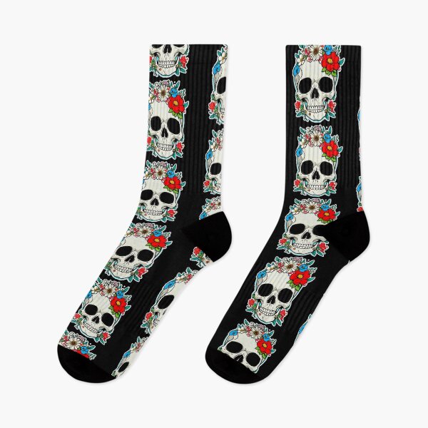 Item preview, skull flower cute designed and sold by Sympetrum.