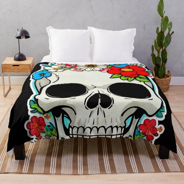 Item preview, skull flower cute designed and sold by Sympetrum.