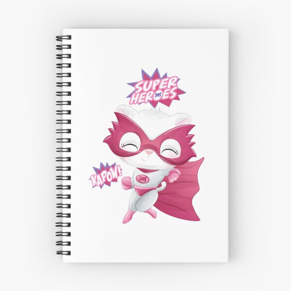 Item preview, cute superhero cat kapow, superhero cat kapow, superhero cat in pink-themed designed and sold by GreyStanzione1.