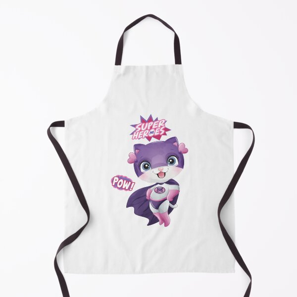 Item preview, cute superhero cat pow, superhero cat pow, superhero cat in purple-themed designed and sold by GreyStanzione1.
