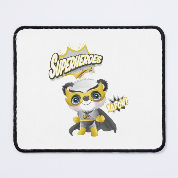 Item preview, cute superhero panda kapow, superhero panda kapow, superhero panda character  designed and sold by GreyStanzione1.