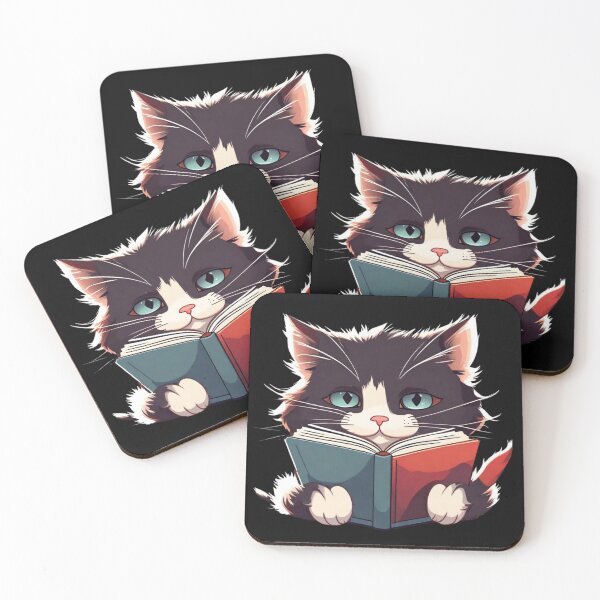 Item preview, Funny Black Cat With Book Cute Cat Reading Book Funny Gifts For Cat Lovers Funny Gifts For Book Lovers  designed and sold by MatthewViews.