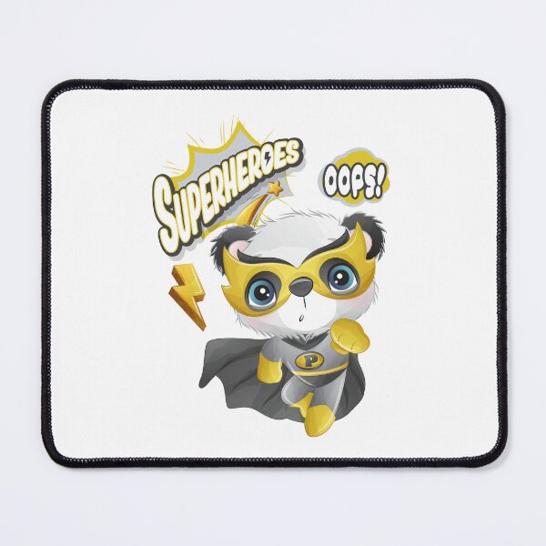Item preview, cute superhero panda oops, superhero panda oops, superhero panda  designed and sold by GreyStanzione1.