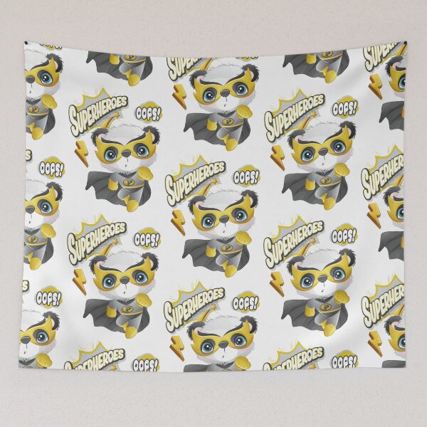 Item preview, cute superhero panda oops, superhero panda oops, superhero panda  designed and sold by GreyStanzione1.