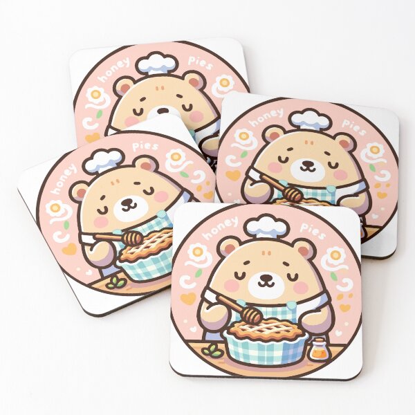 Item preview, Cheerful Bear Baker with Honey Pie designed and sold by OniumEth.