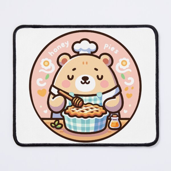 Item preview, Cheerful Bear Baker with Honey Pie designed and sold by OniumEth.