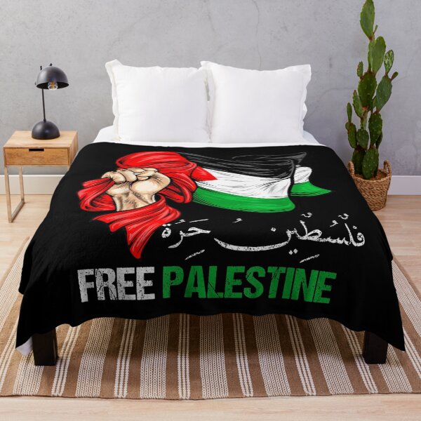 Item preview, Free Gaza Free Palestine Flag Arabic Jerusalem Human Rights designed and sold by ferdesdas.