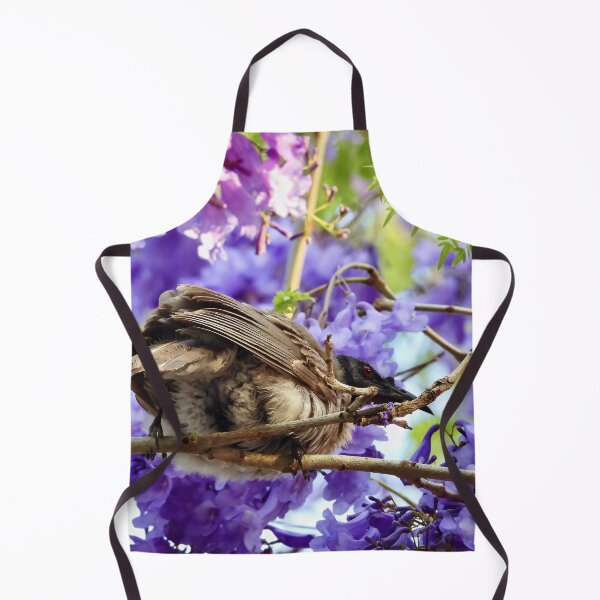 Item preview, Noisy Friarbird in purple Jacaranda tree designed and sold by Mark Grimsley.