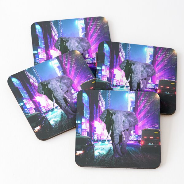 Item preview, Elephant Lost in the Blinding Lights designed and sold by Dani Moffet.