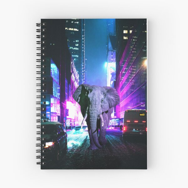Item preview, Elephant Lost in the Blinding Lights designed and sold by Dani Moffet.