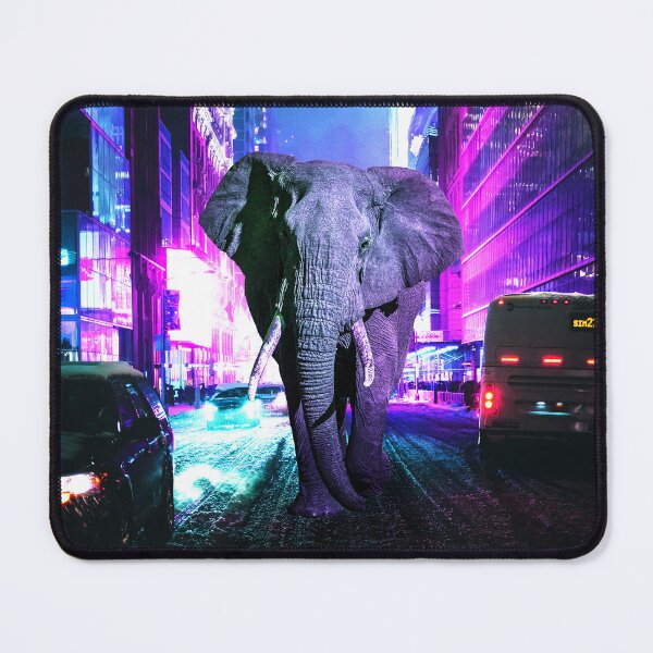 Item preview, Elephant Lost in the Blinding Lights designed and sold by Dani Moffet.