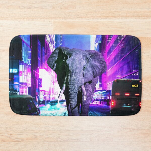 Item preview, Elephant Lost in the Blinding Lights designed and sold by Dani Moffet.