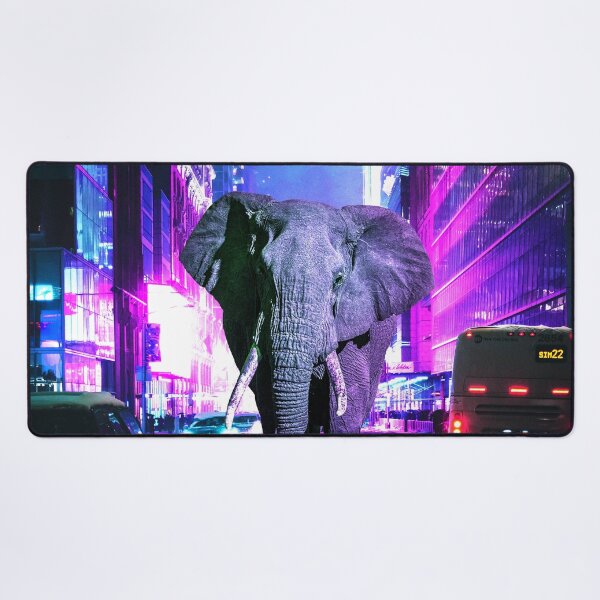 Item preview, Elephant Lost in the Blinding Lights designed and sold by Dani Moffet.