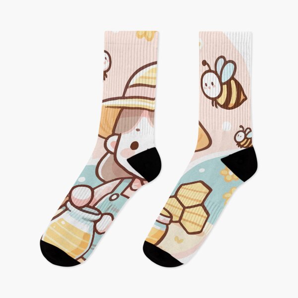 Item preview, Sweet Beekeeper Girl with Playful Bees designed and sold by OniumEth.