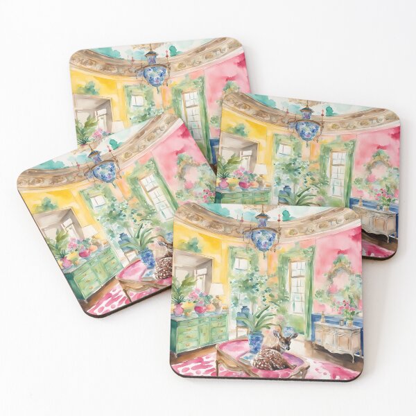 Item preview, Deer in a French chateau interior designed and sold by SophieClimaArt.