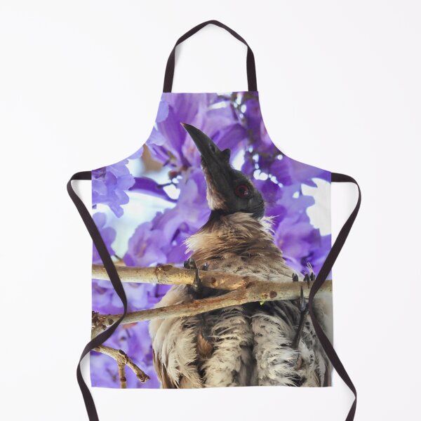 Item preview, Noisy Friarbird in Purple Flowers designed and sold by Mark Grimsley.