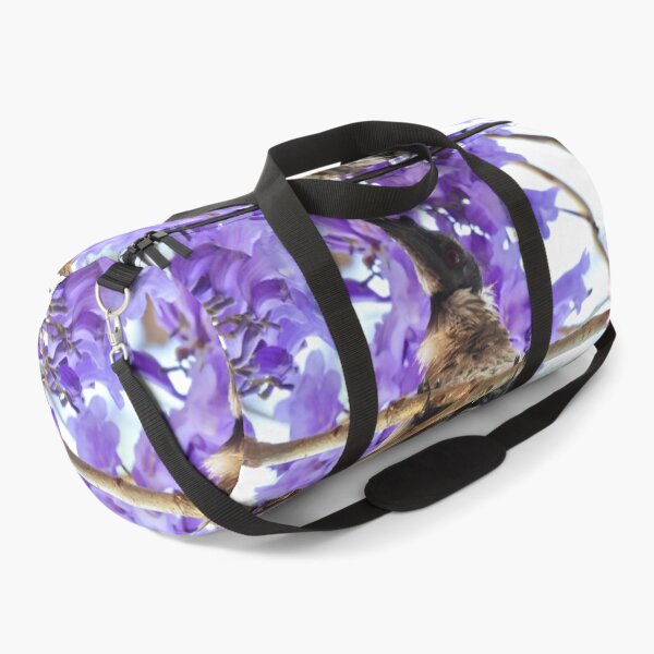 Item preview, Noisy Friarbird in Purple Flowers designed and sold by Mark Grimsley.