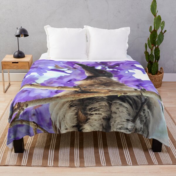 Item preview, Noisy Friarbird in Purple Flowers designed and sold by Mark Grimsley.