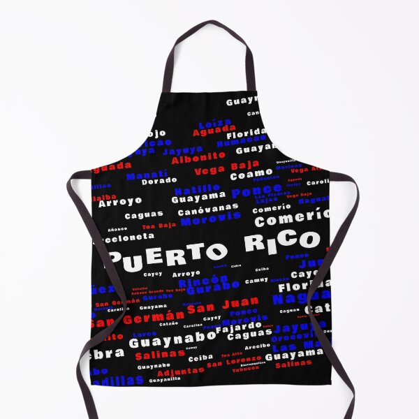 Item preview, Puerto Rico cities and towns word cloud designed and sold by Verle-art.