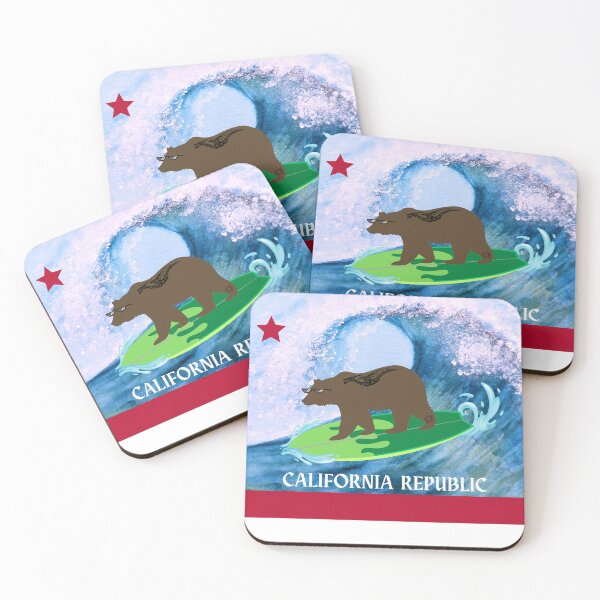 Item preview, California Surfing Bear designed and sold by PaulDiez.
