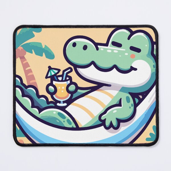 Item preview, Chill Croc in a Beachside Hammock designed and sold by OniumEth.