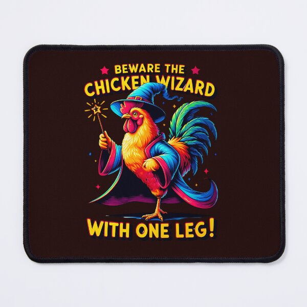 Item preview, Beware the Chicken Wizard With One Leg designed and sold by CoolCrazyQuirky.