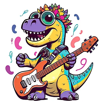 Artwork thumbnail, Rockin' Rex Riffs by DenseColor