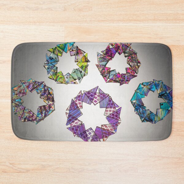 Item preview, Dichroic Glass Wreath Explosion designed and sold by snowflakeglass.