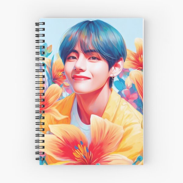 Aperçu de l'œuvre V’s Floral Fantasy - Un fan art inspiré de BTS créée et vendue par SipandStan.