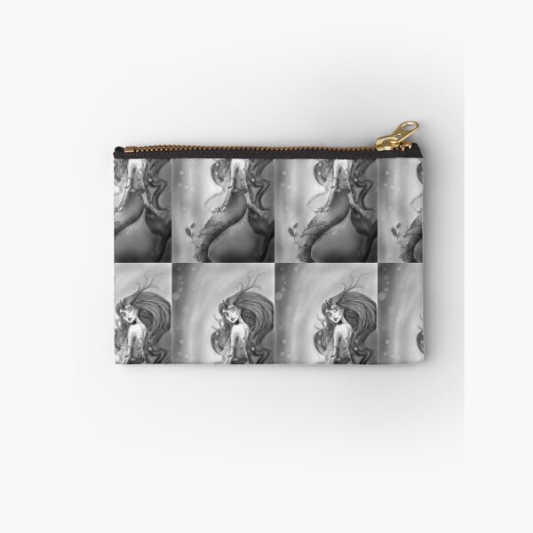 Item preview, Mermaid in black and white designed and sold by NanetteMetamorp.