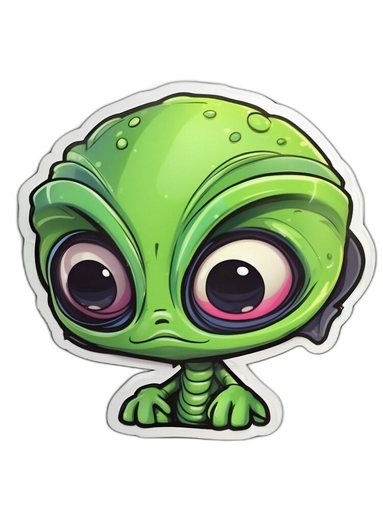 Thumbnail 4 of 4, Samsung Galaxy Phone Case, Green Alien Sticker designed and sold by KeyDesignx.