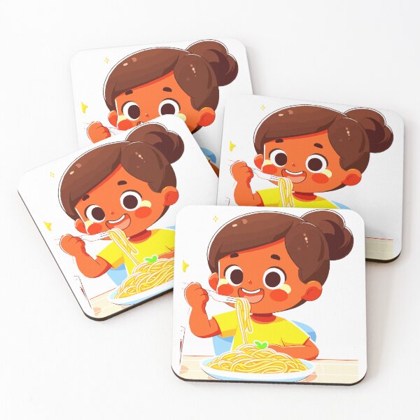 Item preview, Girl Eating Spaghetti - 2 designed and sold by Ruthrasankar.