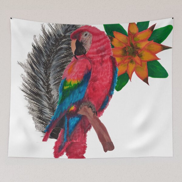 Item preview, Macaw ecuadorian with bromeliad designed and sold by andrexart.