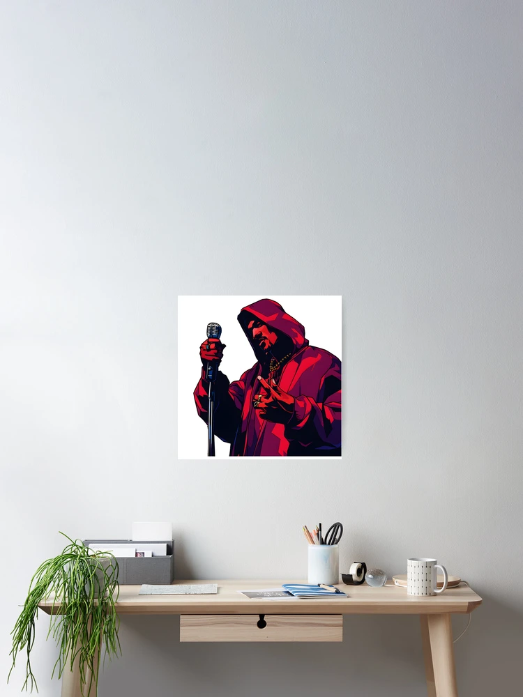 Thumbnail 2 of 3, Poster, Rakim Rapper designed and sold by Ragil-Studio.