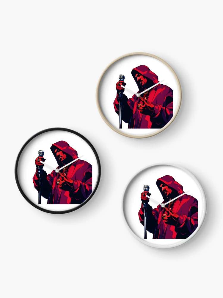 Thumbnail 3 of 4, Clock, Rakim Rapper designed and sold by Ragil-Studio.