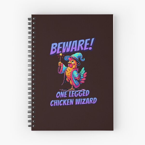 Item preview, Beware the One Legged Chicken Wizard designed and sold by CoolCrazyQuirky.