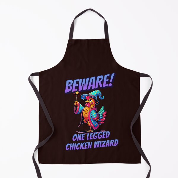 Item preview, Beware the One Legged Chicken Wizard designed and sold by CoolCrazyQuirky.