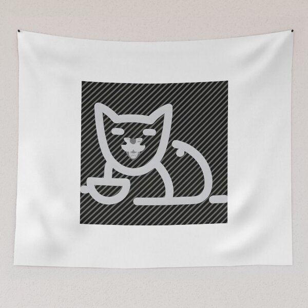 Item preview, cat and cup designed and sold by SabyDigitalArt.