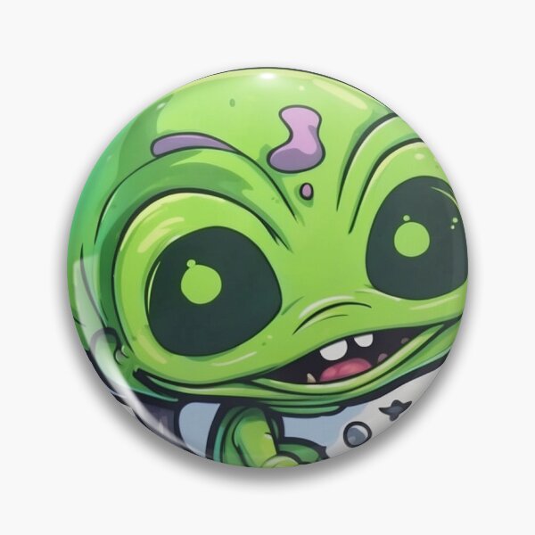 Artikelvorschau, Grüner Baby-Alien-Aufkleber entworfen und verkauft von KeyDesignx.