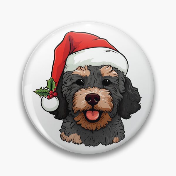 Artikelvorschau, Kopie von Christmas Doodle Ooodle Dog – Phantom, Black and Tan entworfen und verkauft von wotsthis.