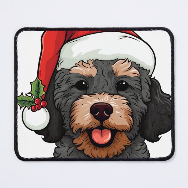 Artikelvorschau, Kopie von Christmas Doodle Ooodle Dog – Phantom, Black and Tan entworfen und verkauft von wotsthis.