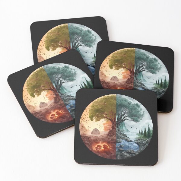 Item preview, Elemental Tree Of Life's Seasons designed and sold by DigitalityArt.