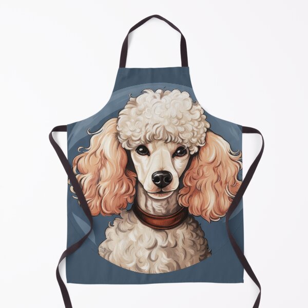 Item preview, cute poodle portrait dog head designed and sold by WallyPink.