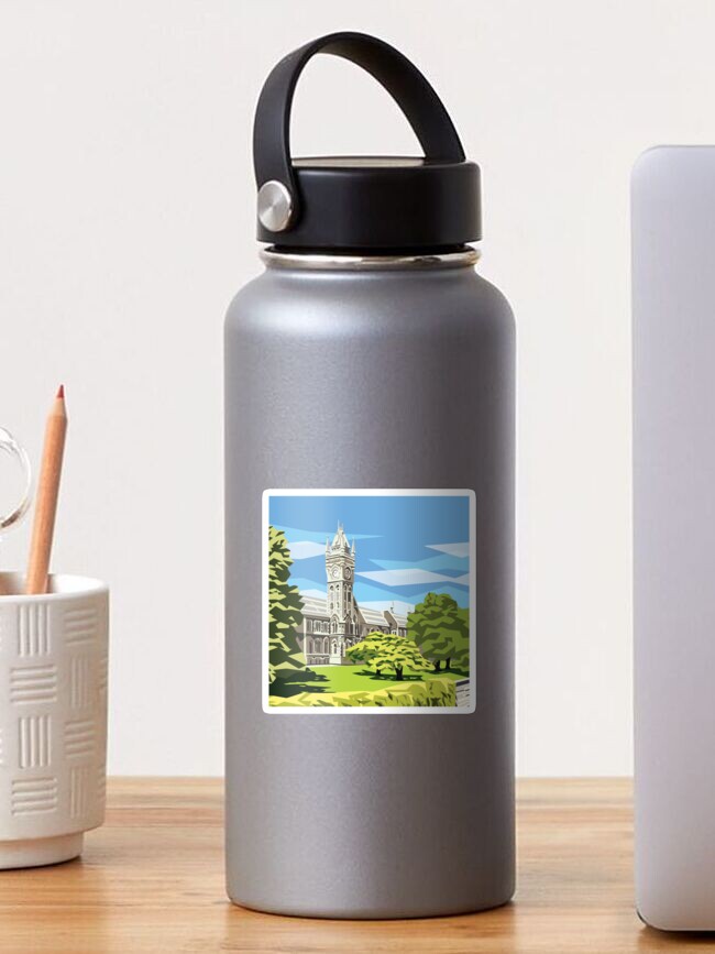 Thumbnail 1 of 3, Sticker, University of Otago, clock tower designed and sold by irajane.