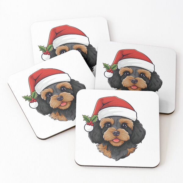 Item preview, Christmas Cavapoo Cavoodle -  Phantom, Black and Tan designed and sold by wotsthis.