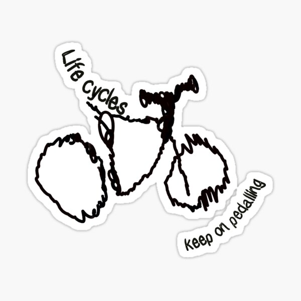 Item preview, Life cycles_keep pedalling designed and sold by Reflection Artistry.