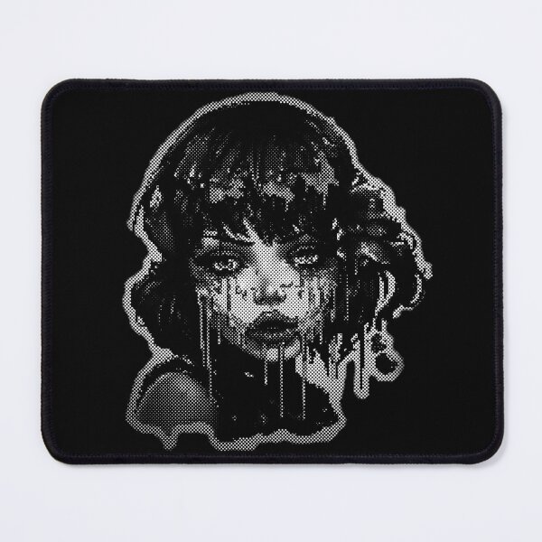Item preview, Gothic Horror Sticker - Dripping Witch (Black and White) designed and sold by ache-opacity.