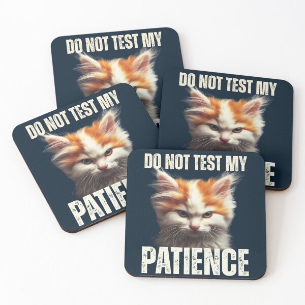 Item preview, Cute, but ANGRY Kitty on the verge of losing it, do not test my patience, transparent design designed and sold by Moe-Hagag.