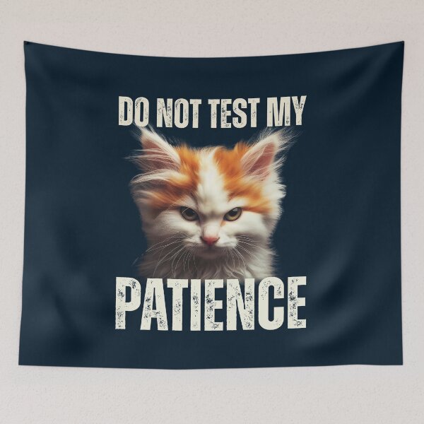 Item preview, Cute, but ANGRY Kitty on the verge of losing it, do not test my patience, transparent design designed and sold by Moe-Hagag.