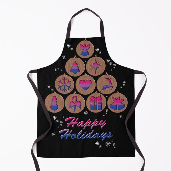 Item preview, LGBT Bisexual Pride Colors Happy Holidays designed and sold by TheirChoice.